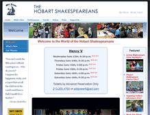 Tablet Screenshot of hobartshakespeareans.org